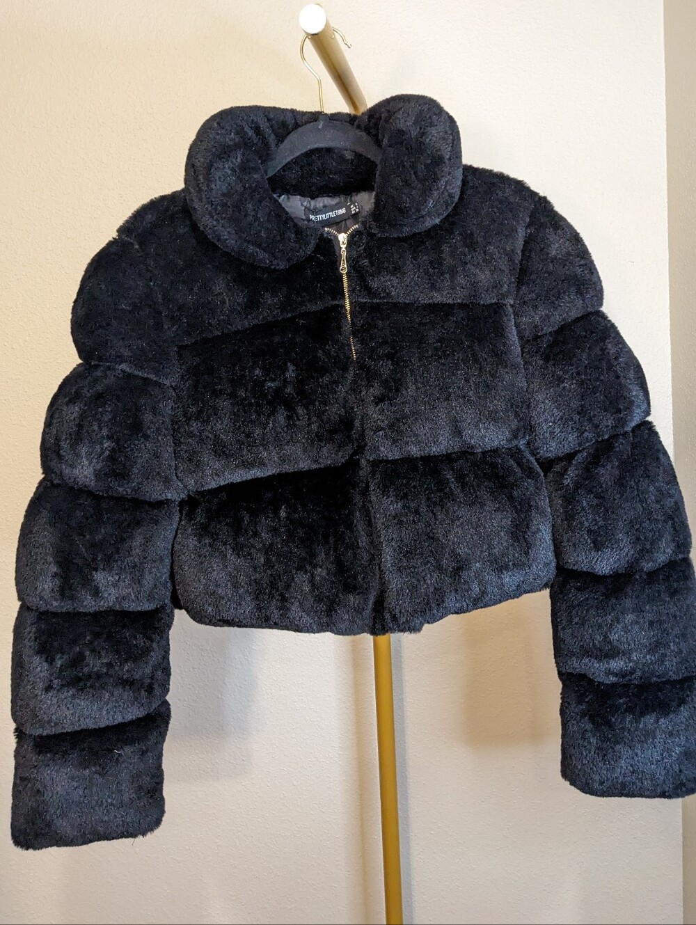 Cropped Chinchilla Fur Puffer Jacket Baddie Mobwife
